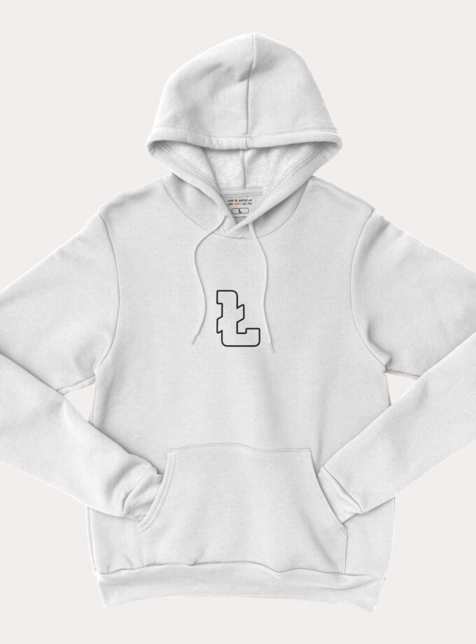 lazarski university hoodie l white 1