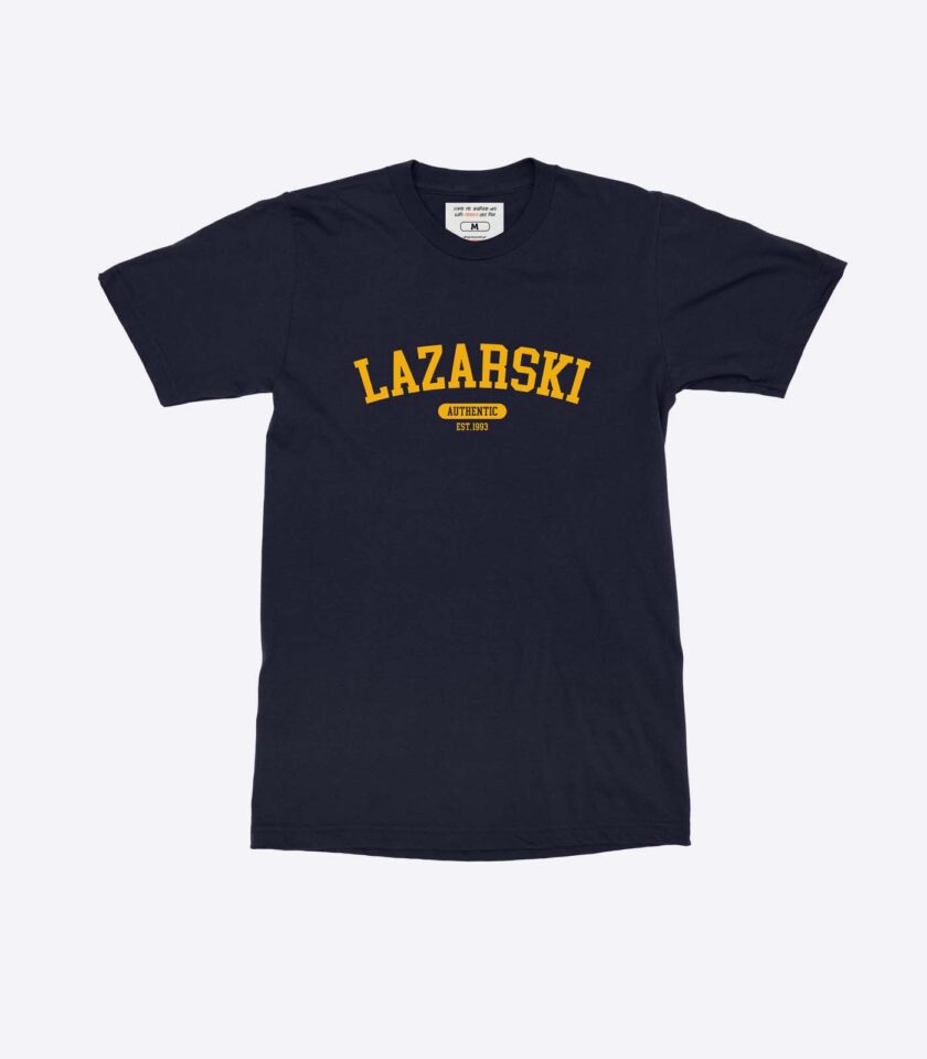 lazarski university tshirt authentic navy blue