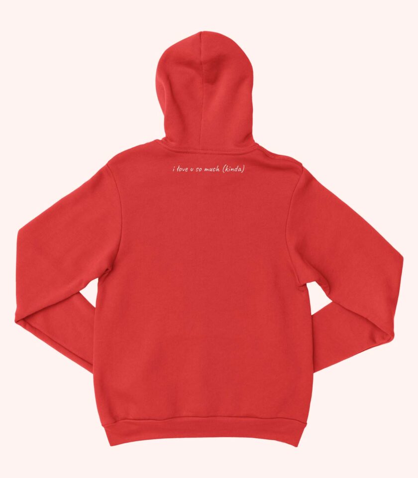 lazarski university hoodie love red 1