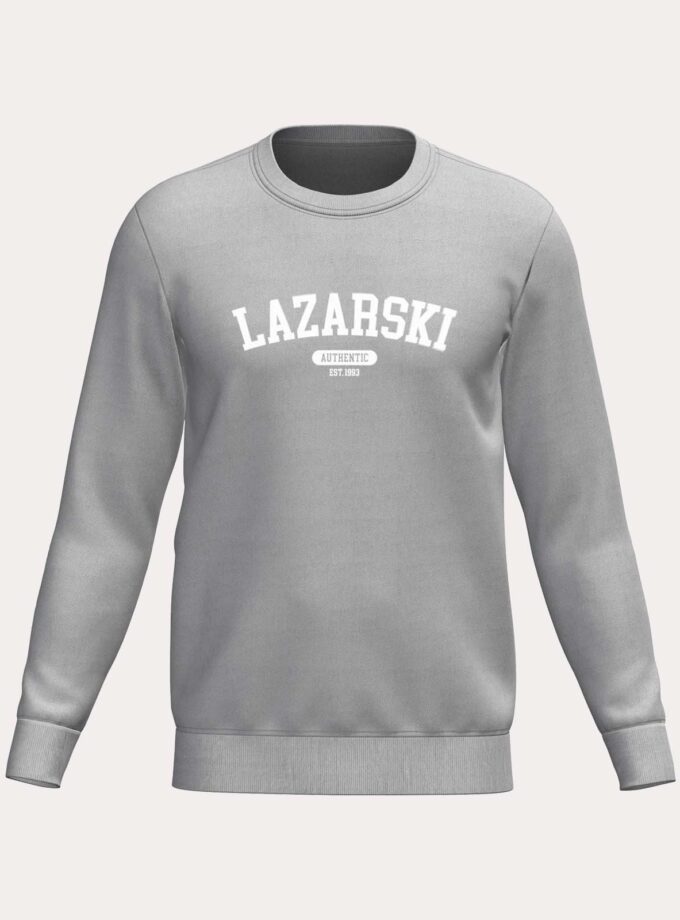 lazarski university longsleeve authentic grey